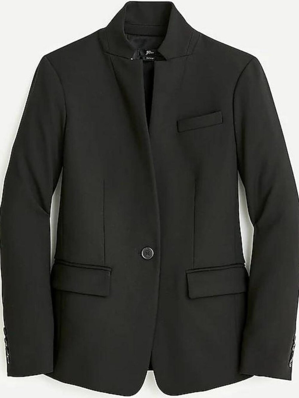 J. Crew 'Regent' Black Blazer Jacket in Four-Season Stretch Material Size 18